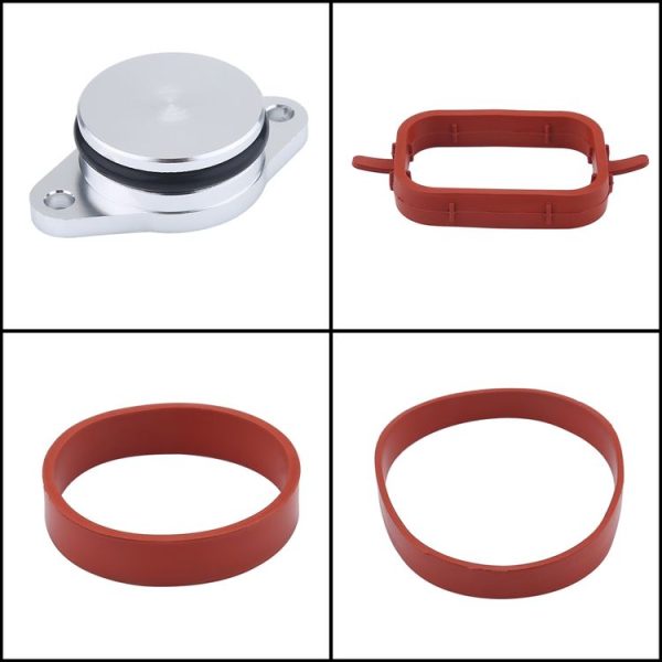 4x22mm Car Swirl Flap Air Intake Aluminum Gasket Remove Repair Kit (Black) - Image 3