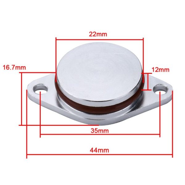 4x22mm Car Swirl Flap Air Intake Aluminum Gasket Remove Repair Kit (Black) - Image 4