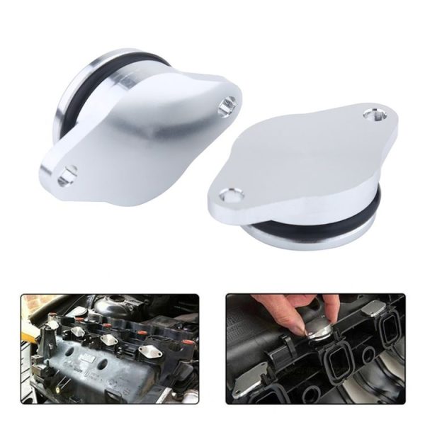 4x22mm Car Swirl Flap Air Intake Aluminum Gasket Remove Repair Kit (Black) - Image 6