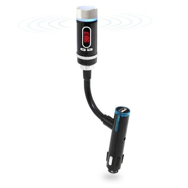Car Bluetooth Hands-free Call FM Transmitter Supports A2DP Car Charger - Image 2