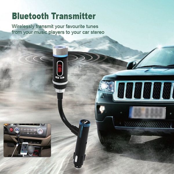 Car Bluetooth Hands-free Call FM Transmitter Supports A2DP Car Charger - Image 8