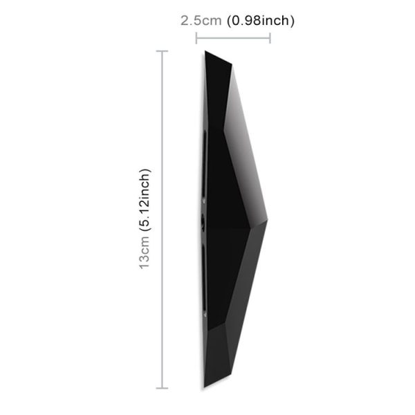 2 PCS Universal Car Screaming Bumper Rearview Mirror Anti-collision Strip Protection Guards Plastic Trims Stickers (Black) - Image 3