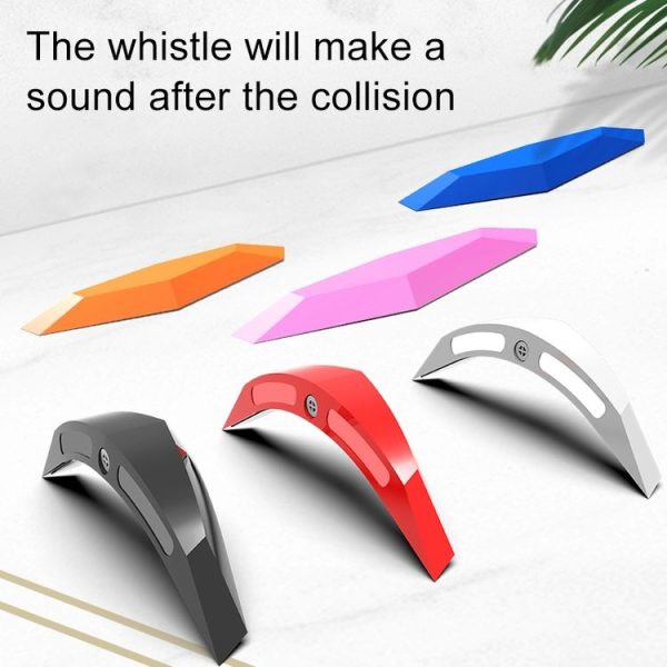 2 PCS Universal Car Screaming Bumper Rearview Mirror Anti-collision Strip Protection Guards Plastic Trims Stickers (Black) - Image 6