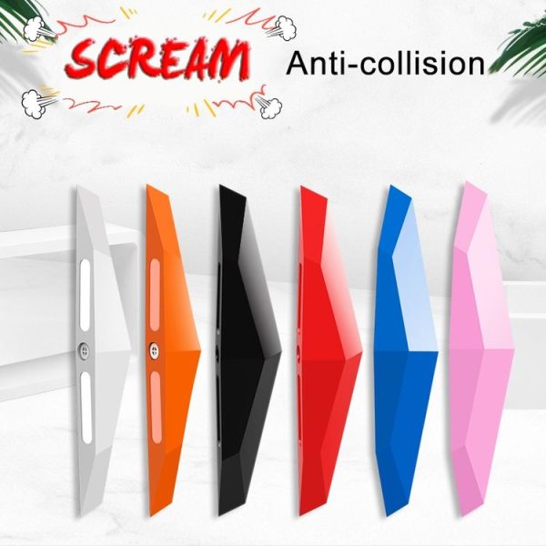2 PCS Universal Car Screaming Bumper Rearview Mirror Anti-collision Strip Protection Guards Plastic Trims Stickers (Black) - Image 9