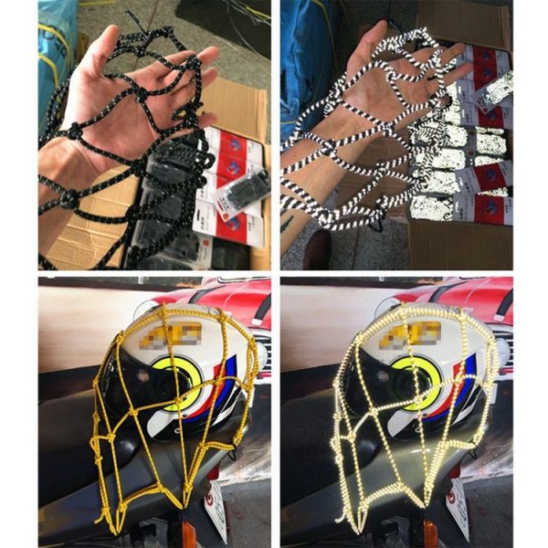 Motorcycle Reflective Helmet Net Fuel Tank Fix Net, Size: 30 x 30cm (Red) - Image 6