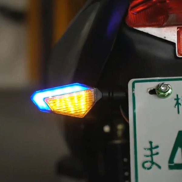 2 PCS DC 12V Motorcycle Daytime Turn Running Light (White Light) - Image 9