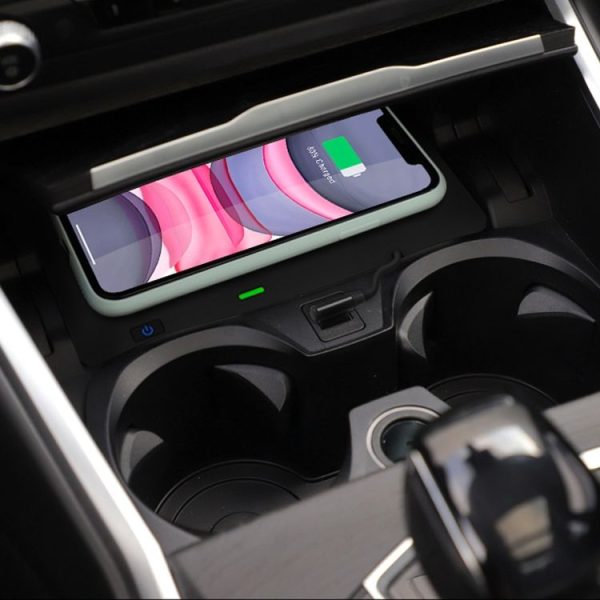 Car Qi Standard Wireless Charger 10W Quick Charging for 2019-2020 BMW 3 Series, Left Driving - Image 10