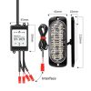 DC12V-24V / 18W 4 in 1 Front Grille Emergency Strobe Flash Warning Light Pickup 12LEDs Side Light Wireless Control 16 Modes (Red Light) - Image 4