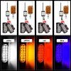 DC12V-24V / 18W 4 in 1 Front Grille Emergency Strobe Flash Warning Light Pickup 12LEDs Side Light Wireless Control 16 Modes (Red Light) - Image 6