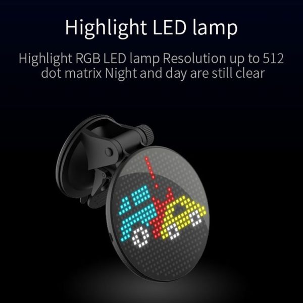 EM01 Car Bluetooth Intelligent LED Expression Sticker Emoticons APP Manual Control - Image 8