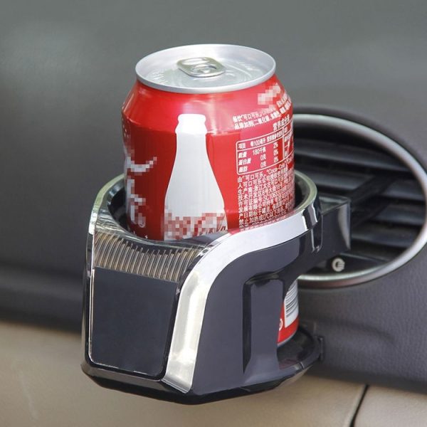 2 in 1 Car Air Outlet Magnetic Mount Beverage Cup Stand Phone Holder (Silver) - Image 9