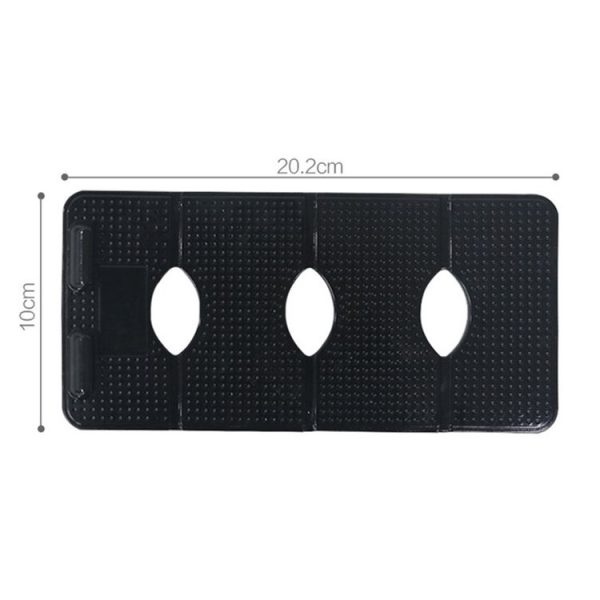 Multifunctional Car High Temperature Resistant Folding Stand Anti-Slip Pad Phone Shelf - Image 2