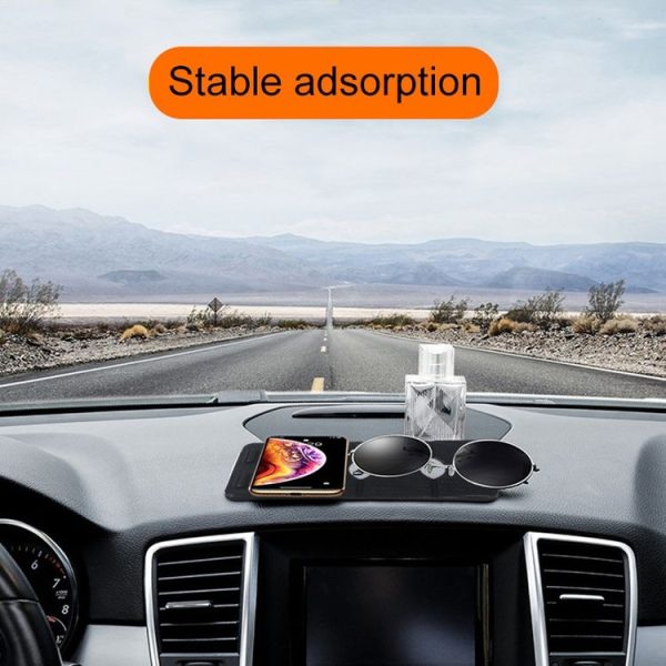 Multifunctional Car High Temperature Resistant Folding Stand Anti-Slip Pad Phone Shelf - Image 4