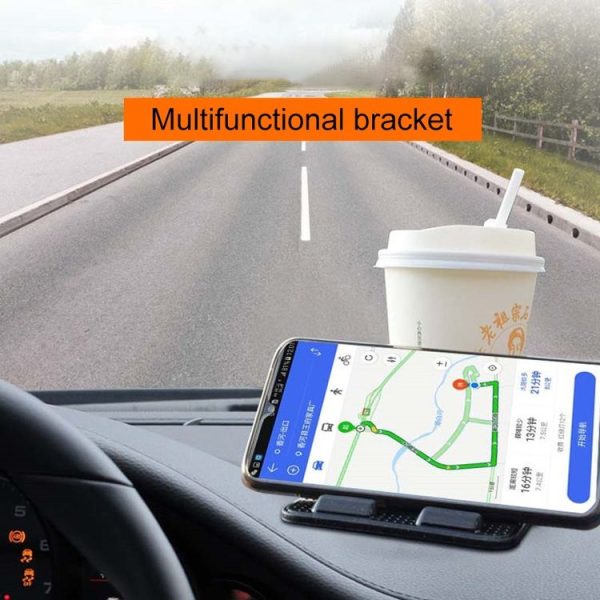 Multifunctional Car High Temperature Resistant Folding Stand Anti-Slip Pad Phone Shelf - Image 5