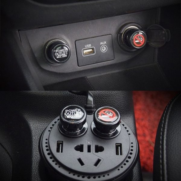 2 PCS / Set Car Cigarette Lighter Dust Cover Plug - Image 5
