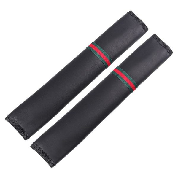 1 Pair Car Seat Belt Covers Shoulder Pads Auto Seat Belt Shoulder Protection Padding, Style: Long Section - Image 2