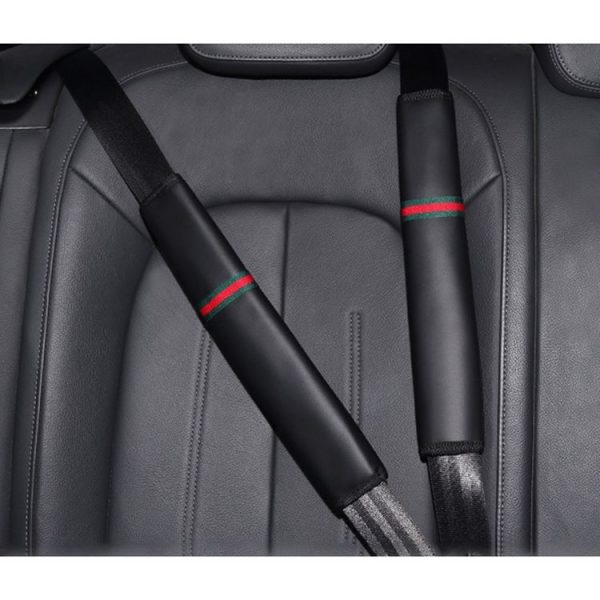 1 Pair Car Seat Belt Covers Shoulder Pads Auto Seat Belt Shoulder Protection Padding, Style: Long Section - Image 6