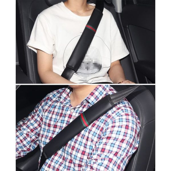 1 Pair Car Seat Belt Covers Shoulder Pads Auto Seat Belt Shoulder Protection Padding, Style: Long Section - Image 8