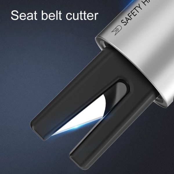 2 in 1 Car Multifunctional Safety Rescue Hammer Life Saving Escape Emergency Hammer Seat Belt Cutter Window Glass Breaker (Grey) - Image 4