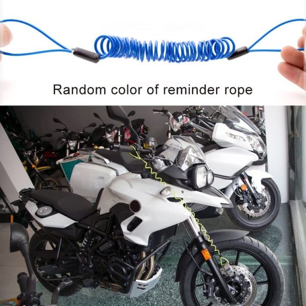 Motorcycles / Bicycle Anti-theft Lock Alarm Disc Brakes Lock with Cable and Bag (Black) - Image 10