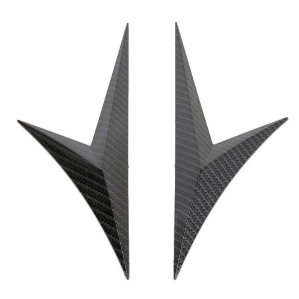 Modified Fender Side Wing Sticker Blade Side Shark Gill Car Body Decorative Sticker for Honda 10th Generation Civic, Carbon Fiber - Image 3