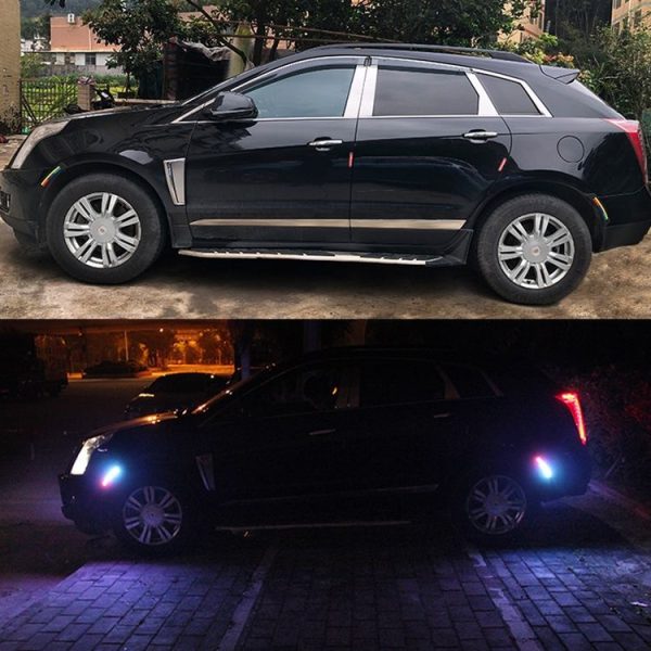 Car Wheel Eyebrow Light Anti-collision Lamp Silicone Warning Light Turn Signal Light - Image 8