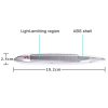 Car Shark Gill Warning Lights Solar Decorative Lights Car Door Anti-collision Rear-end Collision LED Dlashing Lamp (Gold) - Image 3
