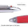 Car Shark Gill Warning Lights Solar Decorative Lights Car Door Anti-collision Rear-end Collision LED Dlashing Lamp (Gold) - Image 4