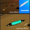 Car Shark Gill Warning Lights Solar Decorative Lights Car Door Anti-collision Rear-end Collision LED Dlashing Lamp (Gold) - Image 6