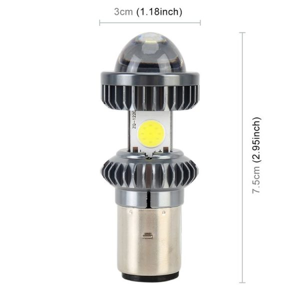 BA20D DC9-18V / 4.7W (H)2.2W (L) / 6000K / 500LM Motorcycle LED Headlight with COB Lamp Beads - Image 4