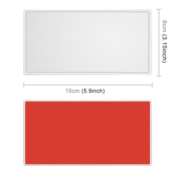 Portable Car Sunshade Makeup Mirror Stainless Steel Vanity Mirror, Size: 150 x 80mm - Image 2