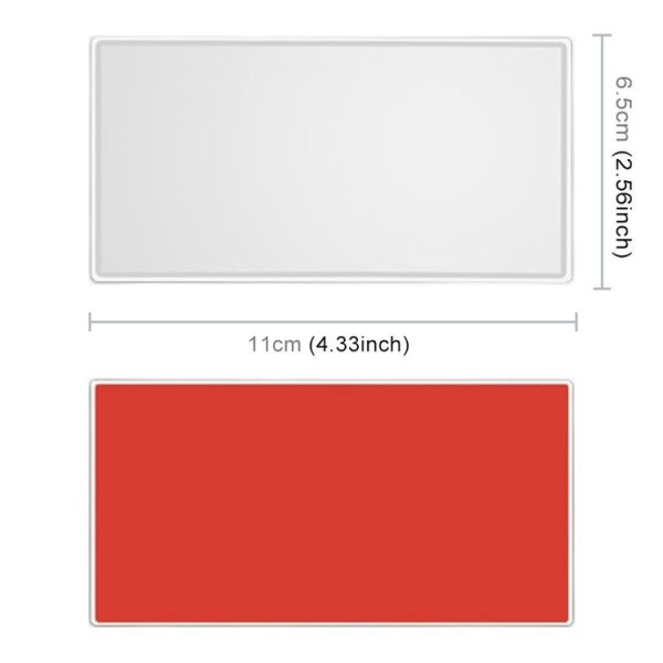 Portable Car Sunshade Makeup Mirror Stainless Steel Vanity Mirror, Size: 110 x 65mm - Image 2
