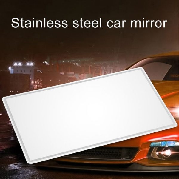 Portable Car Sunshade Makeup Mirror Stainless Steel Vanity Mirror, Size: 110 x 65mm - Image 7