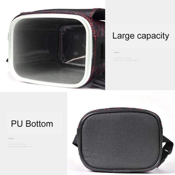Car Back Seat Hook Garbage Can Car Storage Box (Beige) - Image 5