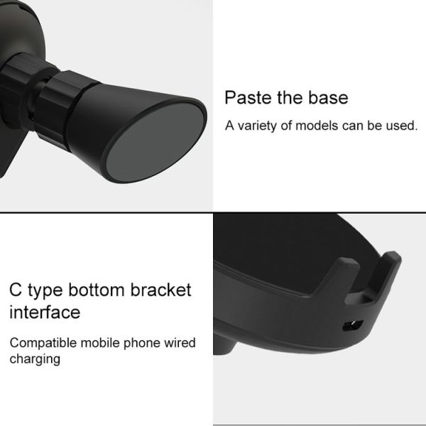Original Xiaomi 10W Wireless Car Charger Universal Fast Charge Version (Black) - Image 5