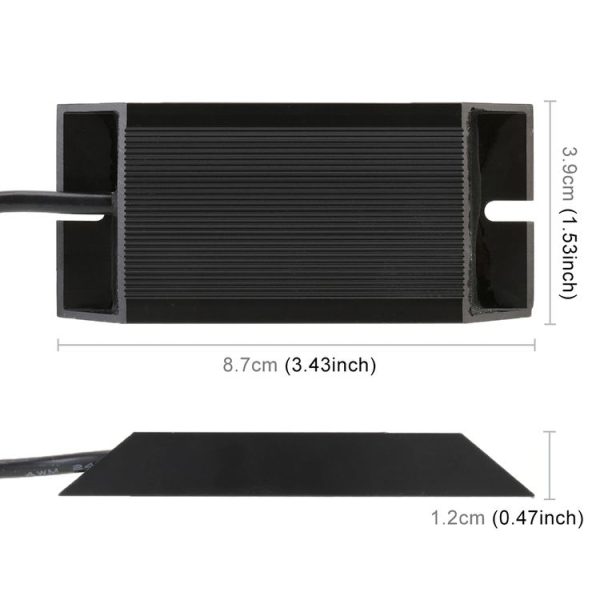 2 PCS 3156 DC12V 50W 6 Ohms Turn Signal / Reversing Light / Brake Light Split Dual Resistance Decoder - Image 4