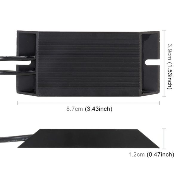 2 PCS Car Universal DC12V 50W 6 Ohms Split Dual Resistance Decoder - Image 4