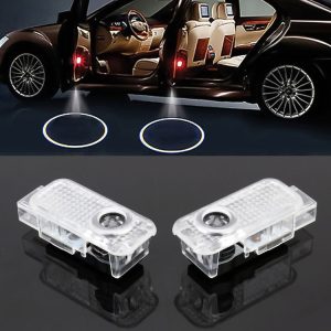 2 PCS DC12V 2W Car Door Logo Light Brand Shadow Lights Courtesy Lamp for Volkswagen Touareg 2004-2010
