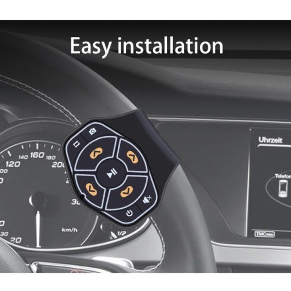 X09 Car Wireless Bluetooth Controller Mobile Phone Multimedia Multi-functional Steering Wheel Remote Controller - Image 10