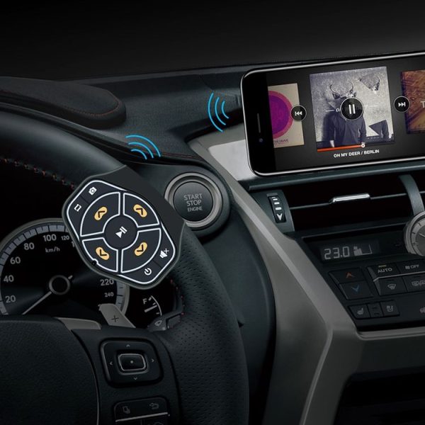 X09 Car Wireless Bluetooth Controller Mobile Phone Multimedia Multi-functional Steering Wheel Remote Controller - Image 12