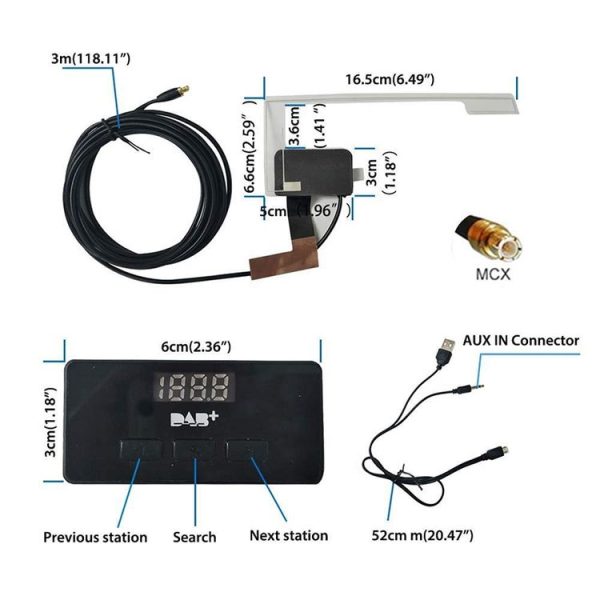 BT001 Car DAB European Digital Radio Bluetooth MP3 Player FM Transmitter - Image 4