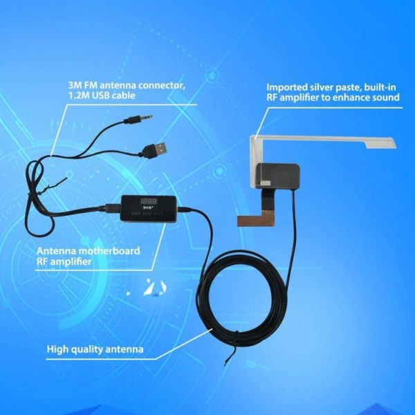 BT001 Car DAB European Digital Radio Bluetooth MP3 Player FM Transmitter - Image 5