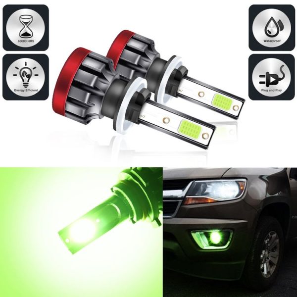 2 PCS EV19 880 / 881 DC9-30V 8W 3000LM IP68 Car Fog Lights (Lime Light) - Image 2