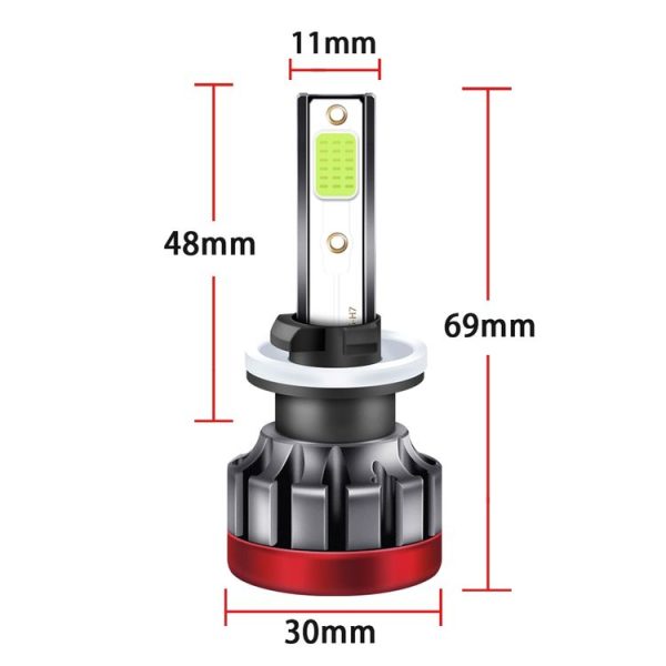 2 PCS EV19 880 / 881 DC9-30V 8W 3000LM IP68 Car Fog Lights (Lime Light) - Image 3