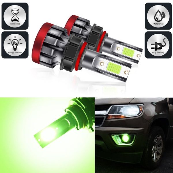 2 PCS EV19 5202 DC9-30V 8W 3000LM IP68 Car Fog Lights (Lime Light) - Image 2