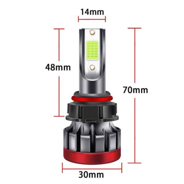 2 PCS EV19 5202 DC9-30V 8W 3000LM IP68 Car Fog Lights (Lime Light) - Image 3