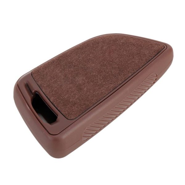 Car Flocking Plastic Knife-shaped Key Protective Cover Two Buttons for BMW (Brown) - Image 3