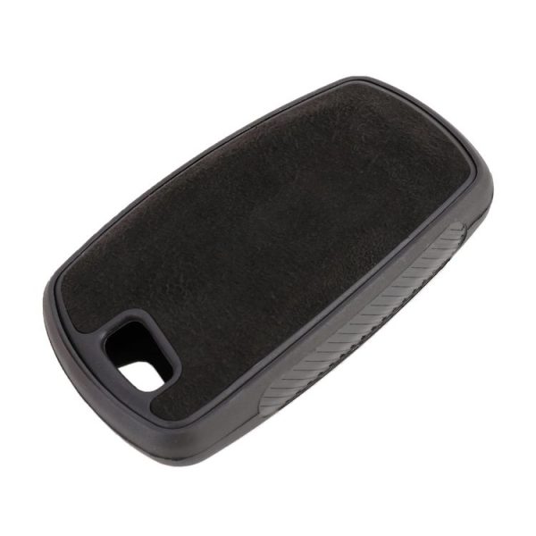 Car Flocking Plastic Square-shaped Key Protective Cover Two Buttons for BMW (Black) - Image 3
