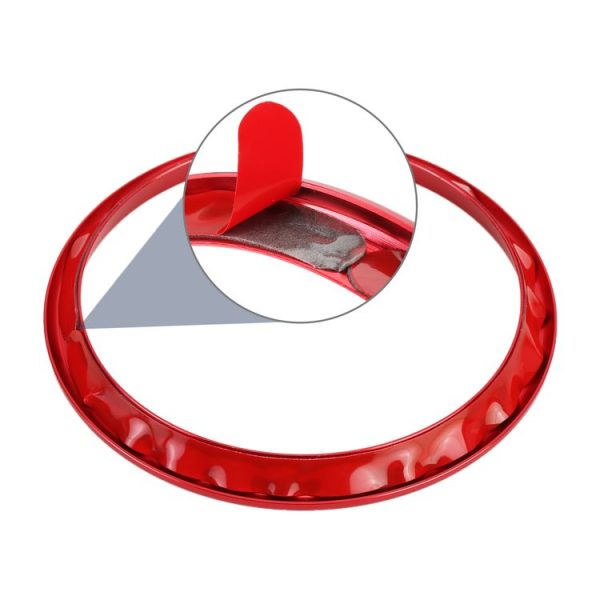 4 PCS Car Metal Air Outlet Decorative Outside Ring for Audi A3 / S3 / Q2L (Red) - Image 7