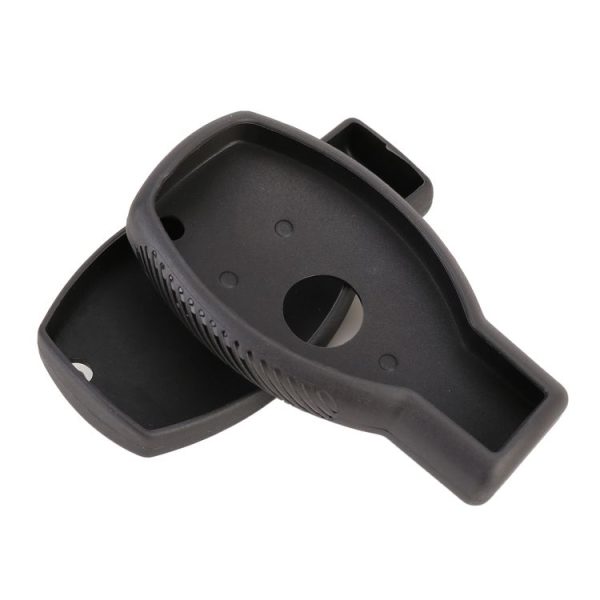 Car Flocking Plastic Key Protective Cover Three Buttons for Mercedes-Benz (Black) - Image 5